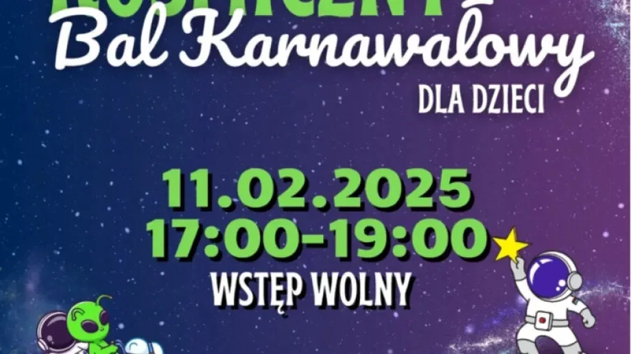 Kosmiczna zabawa karnawałowa dla najmłodszych