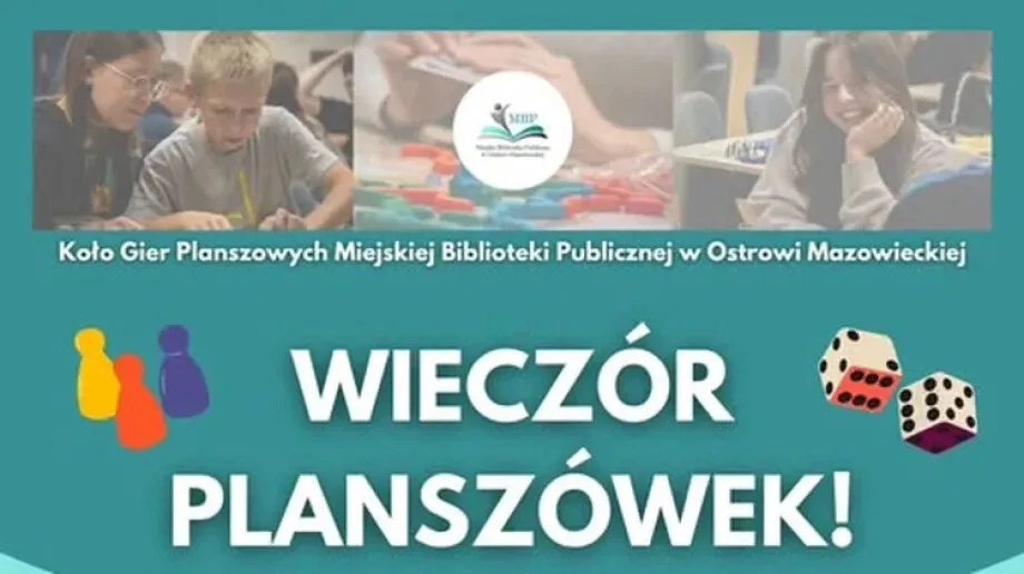 Wieczór gier planszowych w Miejskiej Bibliotece Publicznej