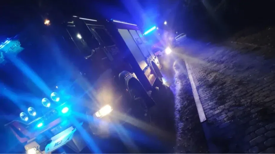 Pożar przy ulicy Leśnej w Małkini Górnej