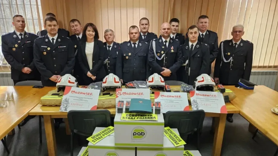 Nowy sprzęt dla druhów z OSP w gminie Małkinia Górna