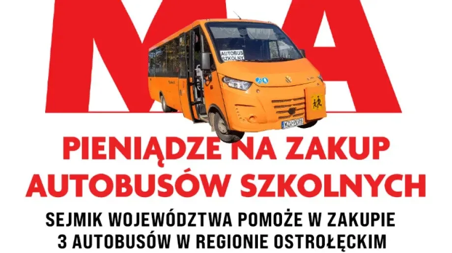 3 Autobusy szkolne z dofinansowaniem sejmiku