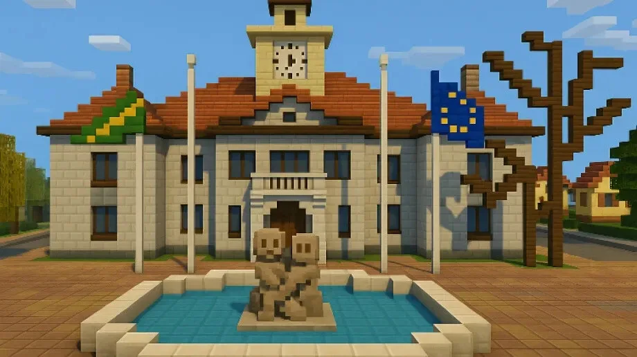 Ostrów Mazowiecka w świecie Minecrafta. Rozpoznajecie te miejsca?