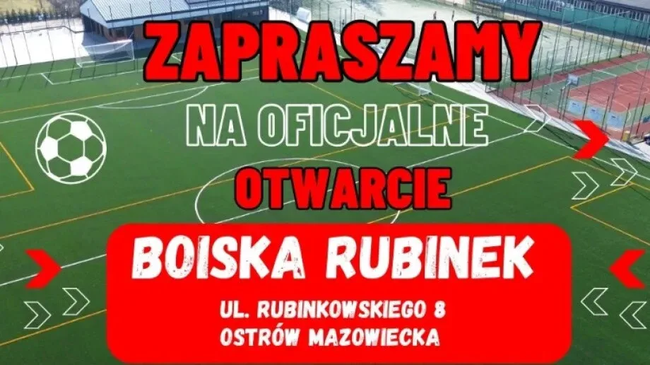 Znamy datę oficjalnego otwarcia boiska 'Rubinek'!