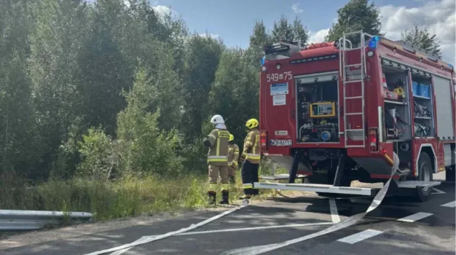 Pożar w Zuzeli. Na miejscu dwa zastępy straży