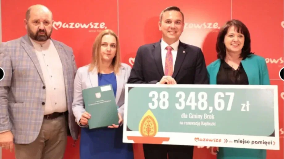 Prawie 40 tysięcy na kapliczkę! Gmina Brok z dotacją