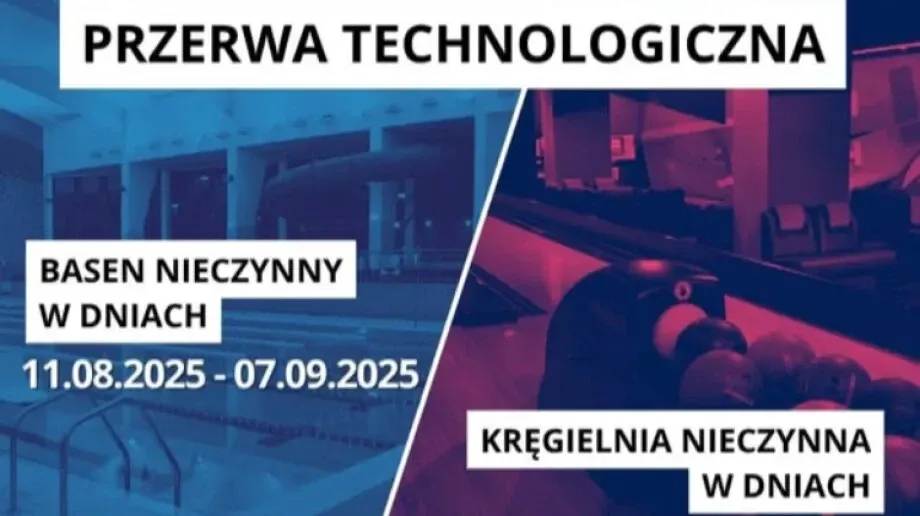 Basen i kręgielnia czasowo nieczynne. MOSiR ogłasza przerwę