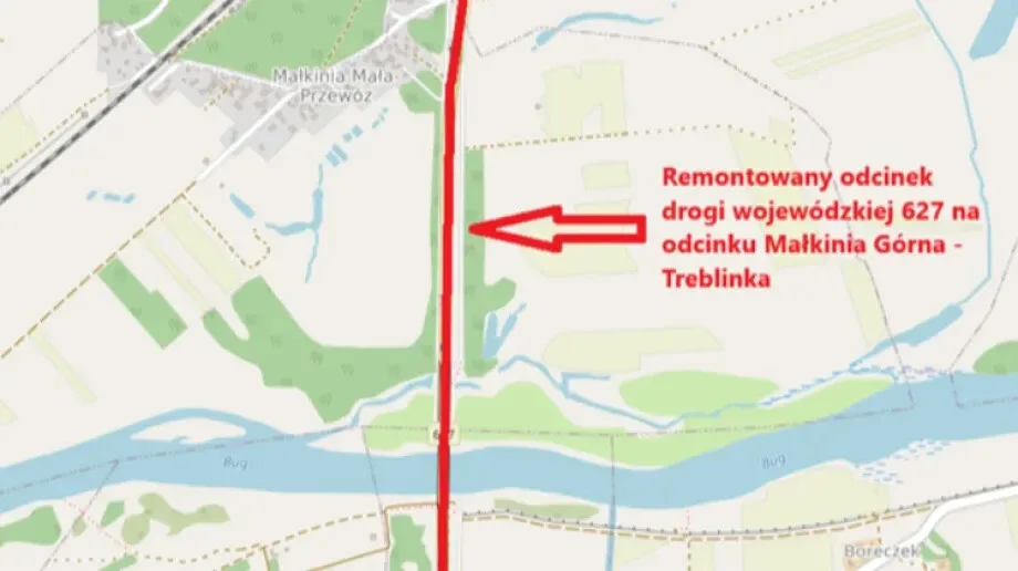 Utrudnienia na trasie Małkinia - Treblinka. Kierowcy muszą liczyć się ze zmianami