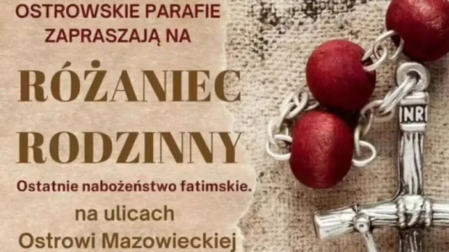 Różaniec Rodzinny na ulicach Ostrowi. Wierni przejdą w procesji z lampionami