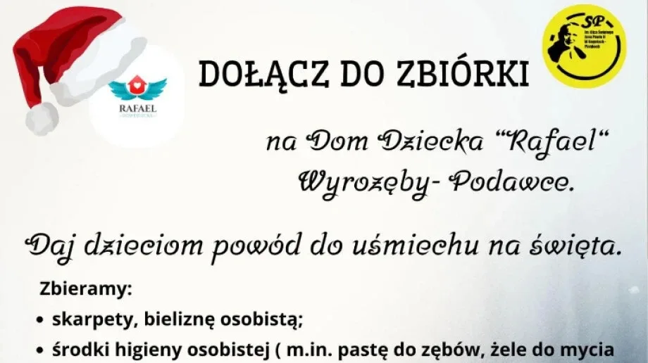 Świąteczna zbiórka dla Domu Dziecka 'Rafael'. Dołącz i pomóż