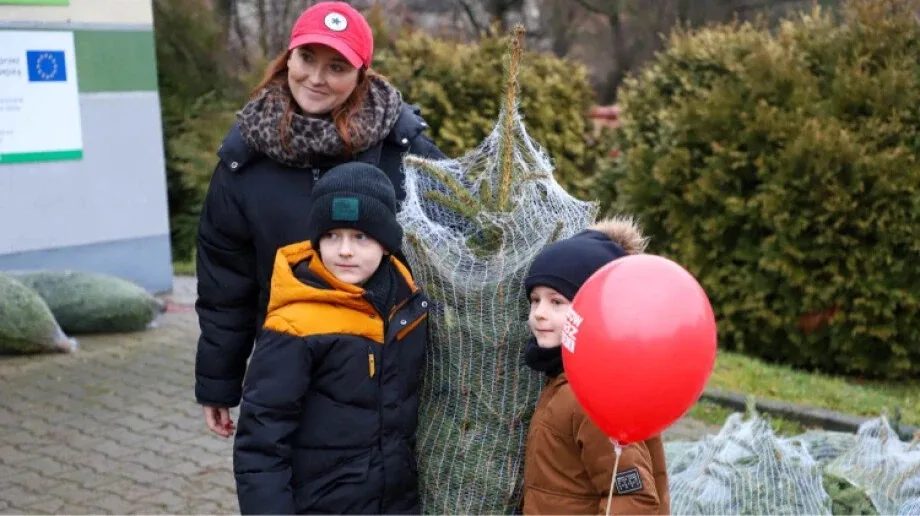 Ponad 200 choinek trafiło do mieszkańców Ostrowi! Ekologiczna akcja zakończona sukcesem! (zdjęcia)