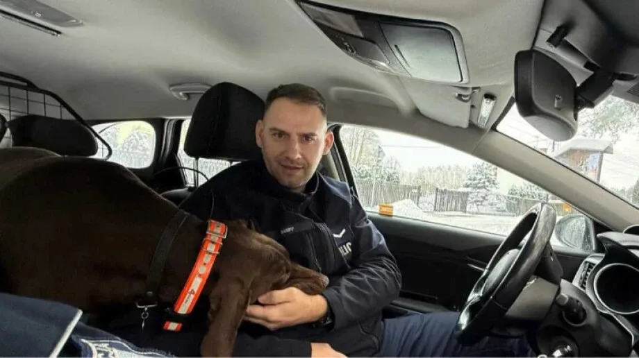 Małkińscy dzielnicowi uratowali zagubionego psa