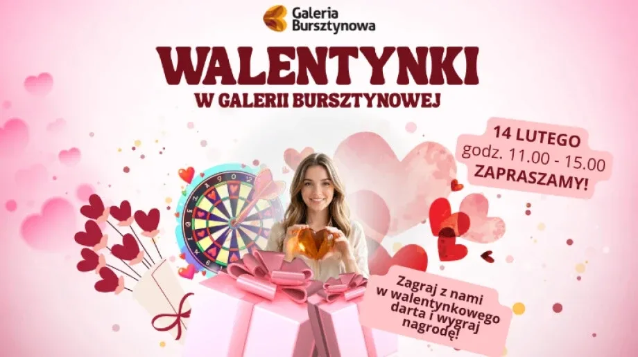 Walentynki z nagrodami w Galerii Bursztynowej