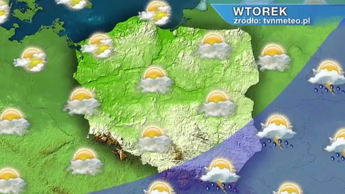 Czeka nas upalny wtorek z lokalnymi burzami. Gdzieniegdzie może spaść grad (wideo)