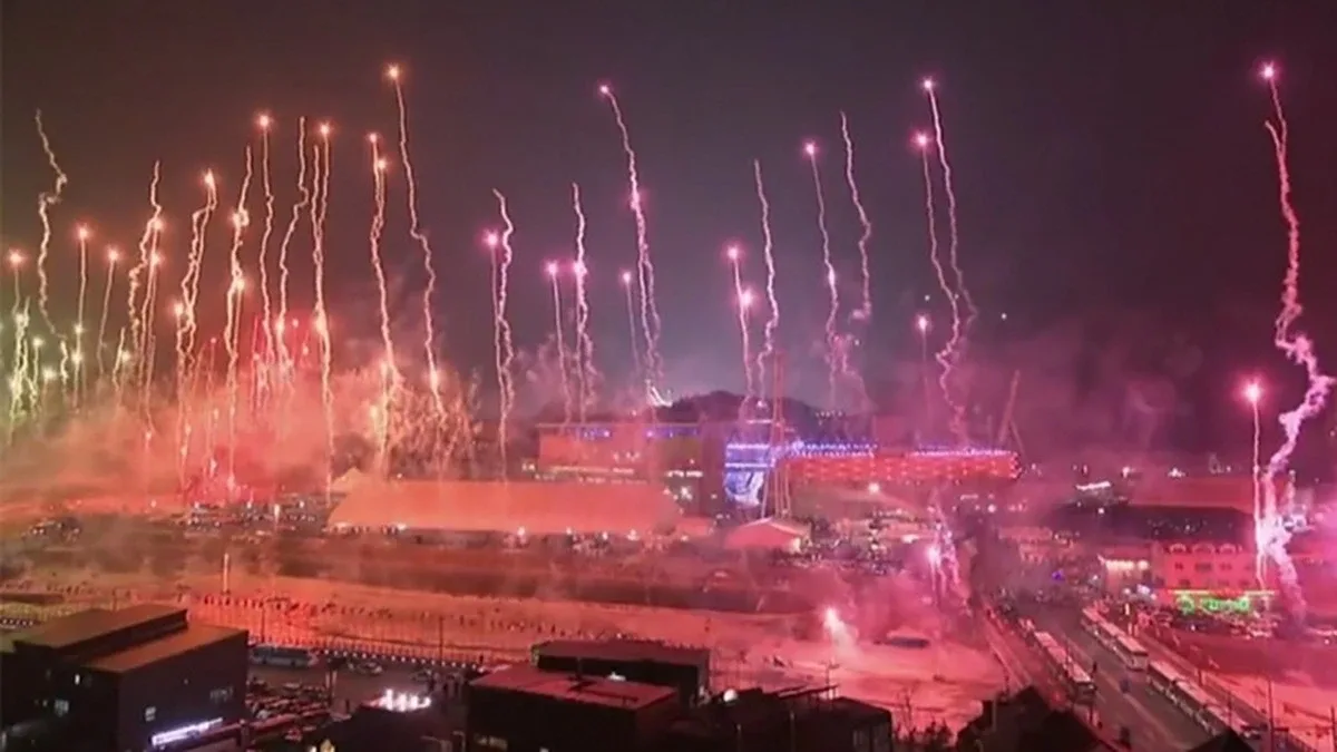 Fajerwerki rozświetliły Pjongczang. Ceremonia otwarcia zimowych igrzysk olimpijskich (wideo)