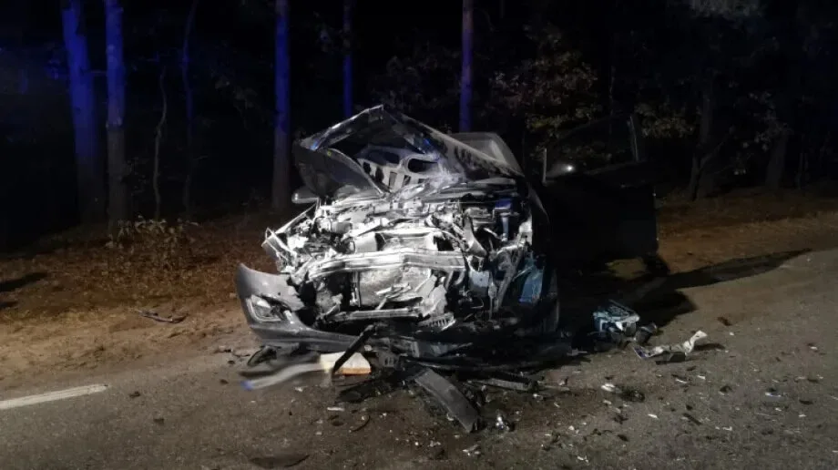 Wypadek na trasie Brok - Poręba (zdjęcia, aktualizacja)