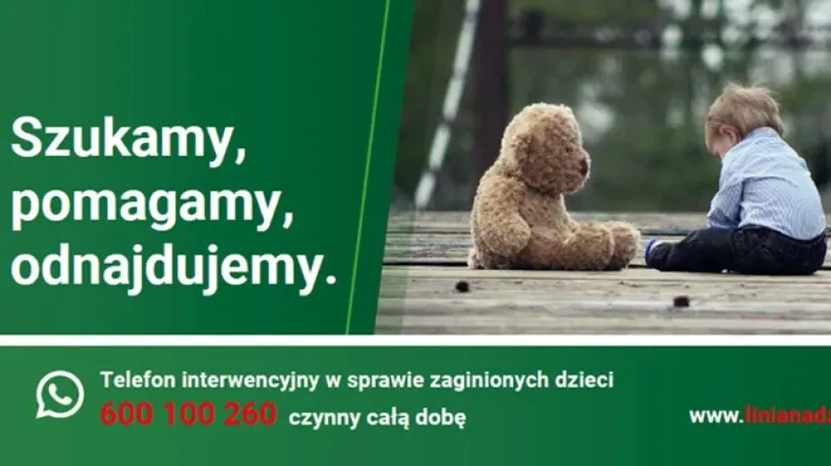 Ruszyła Linia Nadziei - numer interwencyjny w sprawie zaginionych dzieci