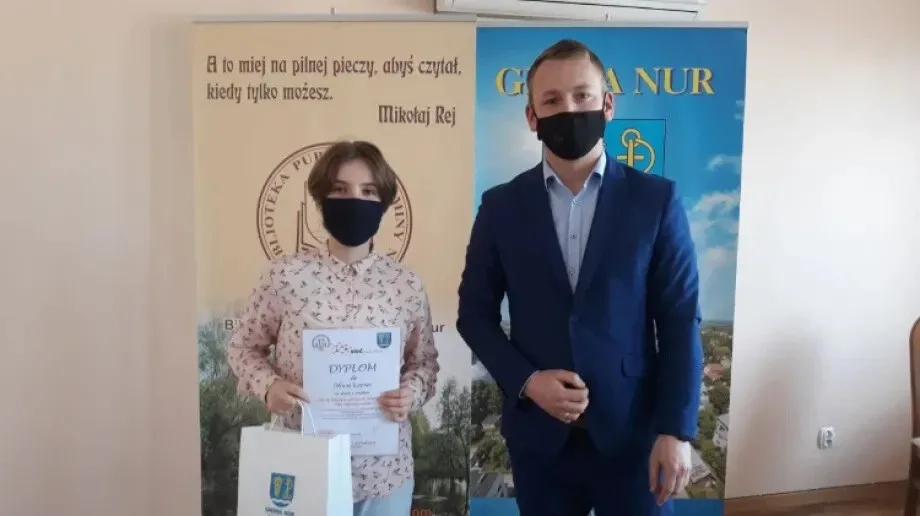 Wójt Gminy Nur pogratulował uczestnikom unijnego projektu 'Sieć na kulturę'