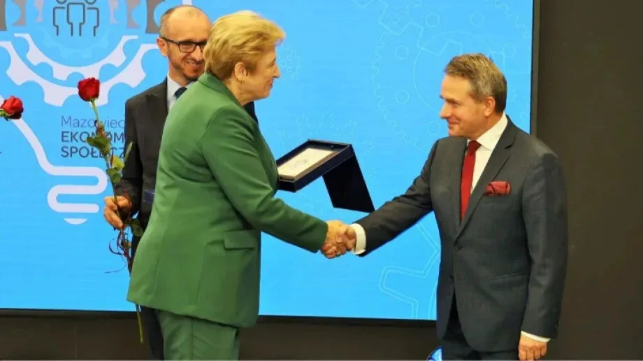Nagroda dla burmistrza w konkursie Mazowiecka Marka Ekonomii Społecznej