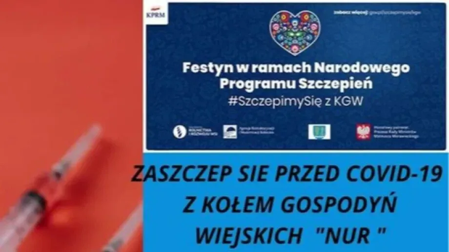 Zaszczep się szczepionką przeciwko COVID-19 z Kołem Gospodyń Wiejskich 'Nur'