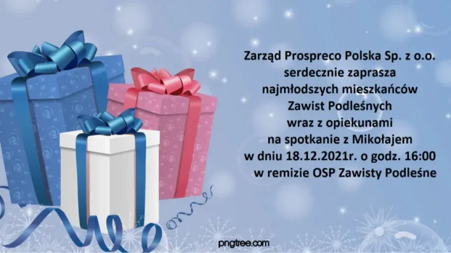Spotkanie ze Świętym Mikołajem w miejscowości Zawisty Podleśne już w sobotę! 