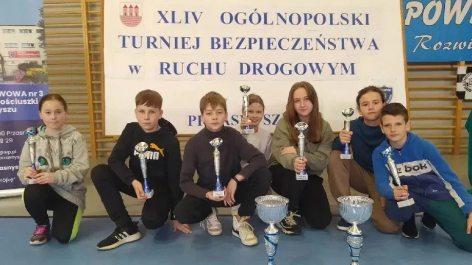 Uczniowie z Nagoszewa na podium w rejonowym etapie Ogólnopolskiego Turnieju Bezpieczeństwa w Ruchu Drogowym