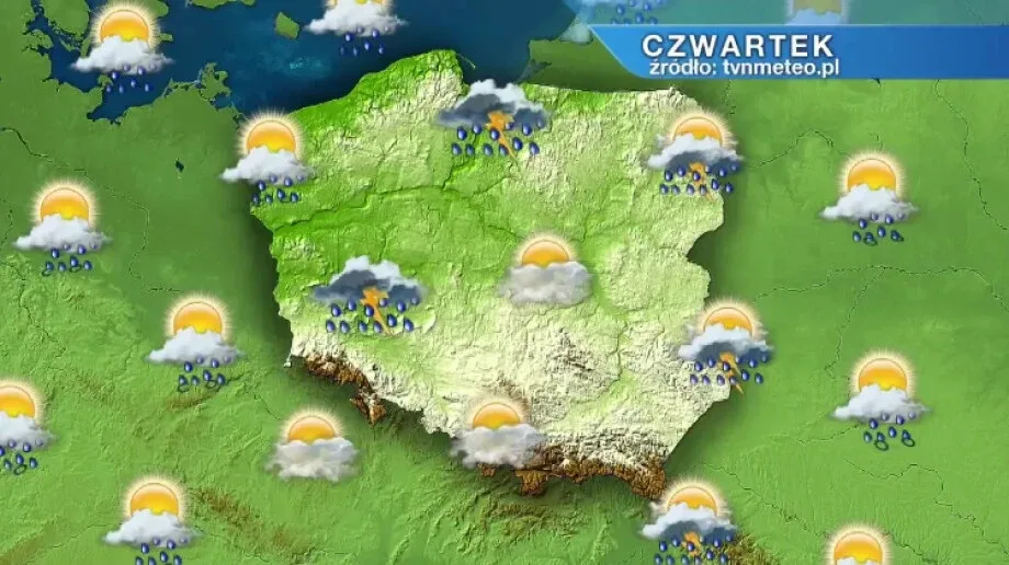 Jaki będzie koniec tygodnia? Pochmurny, deszczowy, a czasami burzowy (wideo)