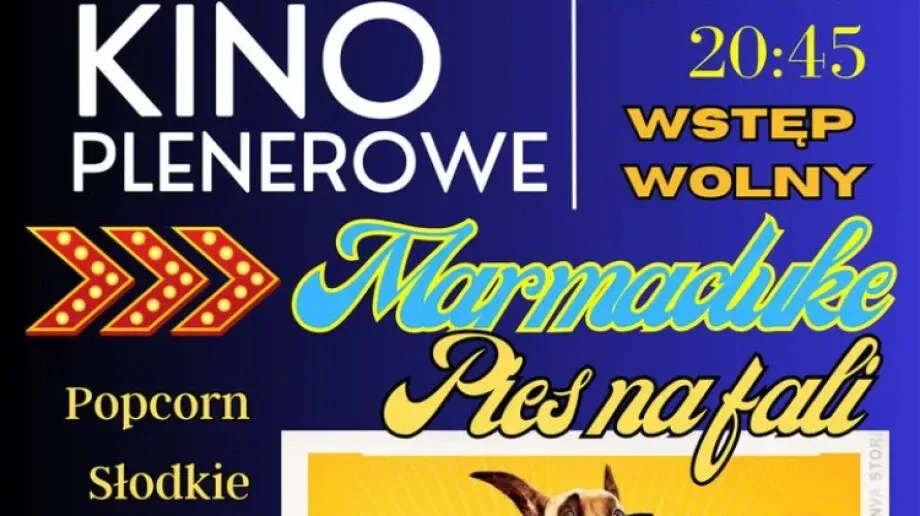 Kino plenerowe w Bogutach Piankach - tym razem na wielkim ekranie 'Marmaduke Pies na fali'