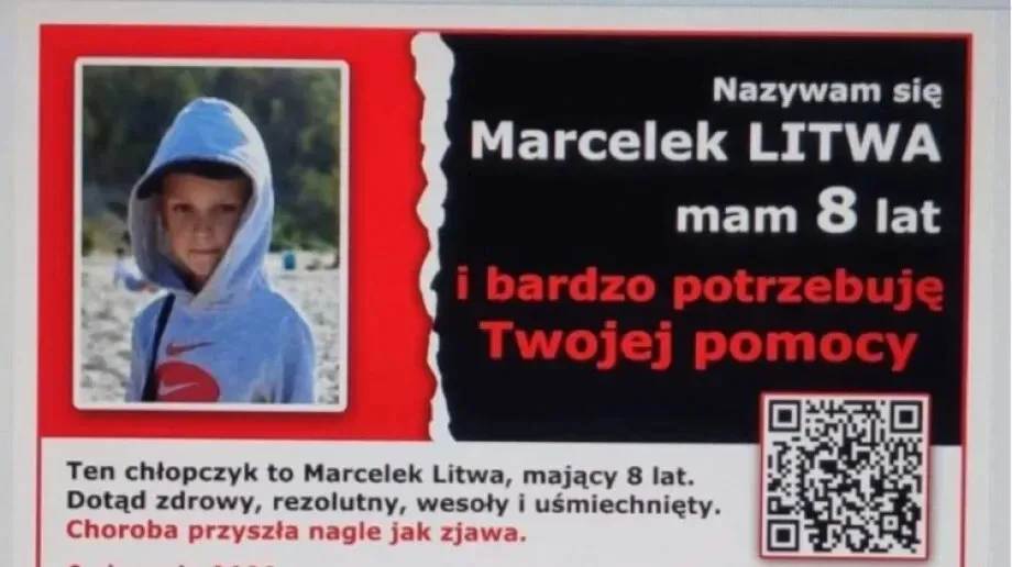 Chcesz pomóc 8-letniemu Marcelkowi Litwie? Masz jeszcze szansę oddać dla niego krew!