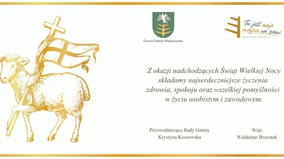 Życzenia świąteczne władz samorządowych gminy Ostrów Mazowiecka