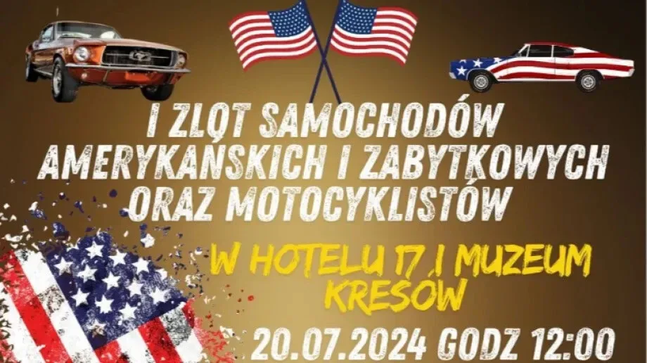 I Zlot Samochodów Amerykańskich i Zabytkowych oraz Motocyklistów w Hotelu 17