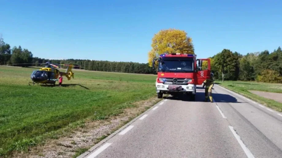 Lotnicze pogotowie ratunkowe w akcji. Nagłe zatrzymanie krążenia w Ołtarzach-Gołaczach