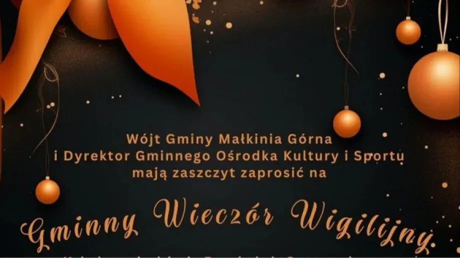 Gminny Wieczór Wigilijny w Małkini Górnej