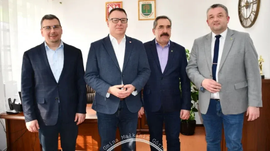 Spotkanie władz w Małkini Górnej
