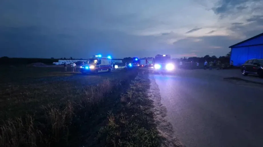 Wypadek motocyklisty. Ranny mężczyzna trafił do szpitala