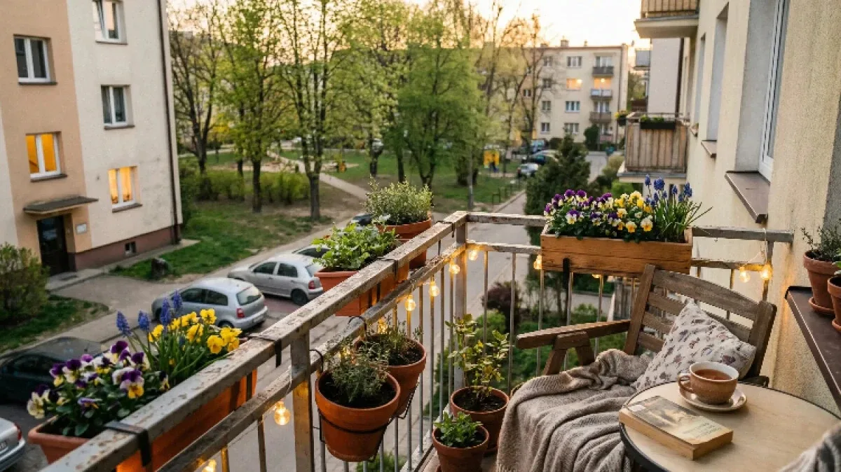 Pierwsze ciepłe wieczory? 5 prostych sposobów na relaks na balkonie po pracy
