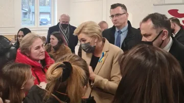 Pierwsza Dama Rzeczypospolitej Polskiej Agata Kornhauser-Duda z wizytą w Broku (zdjęcia)