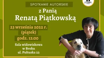 Spotkanie autorskie z Renatą Piątkowską w Broku