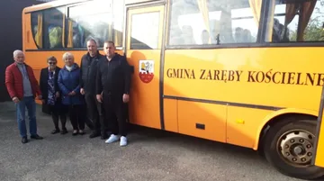 Gmina Zaręby Kościelne przekazała autobus szkolny dla Ukrainy