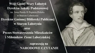 Wspólne czytanie 'Kordiana' w Starym Lubotyniu już wkrótce!