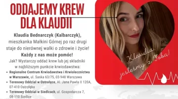 Oddajemy krew dla Klaudii! Każdy z nas może zostać bohaterem