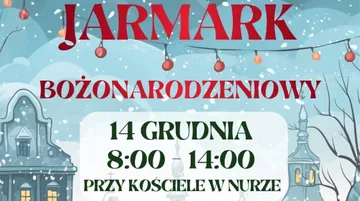 Świąteczny jarmark w Nurze. Kolędy, rękodzieło i spotkanie z Mikołajem