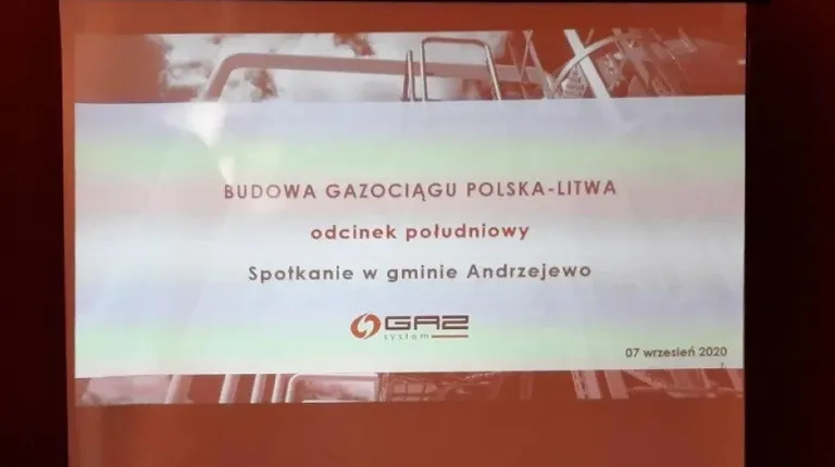 Andrzejewo: Spotkanie w sprawie budowy gazociągu