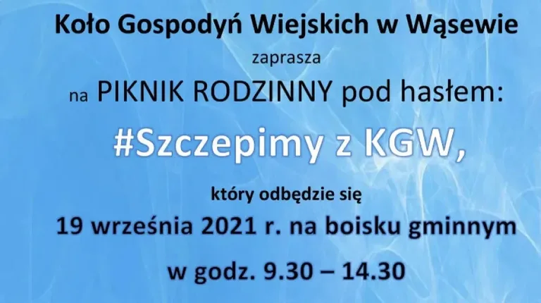 Piknik rodzinny z Kołem Gospodyń Wiejskich w Wąsewie