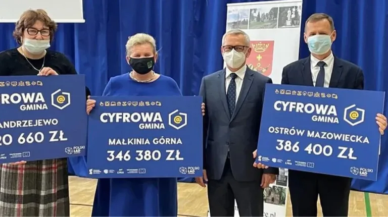 Gmina Ostrów Mazowiecka otrzymała dofinansowanie na realizację programu 'Cyfrowa Gmina'