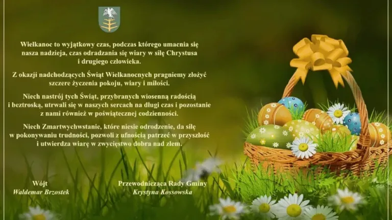 Życzenia wielkanocne od Urzędu Gminy Ostrów Mazowiecka