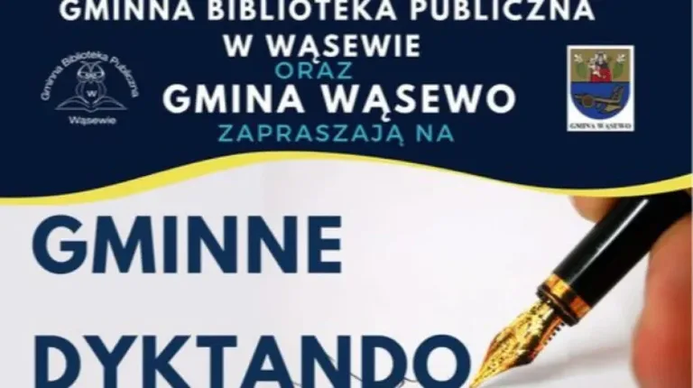Dyktando gminne w Wąsewie pt. 'Pamiętajmy o patronach 2022'