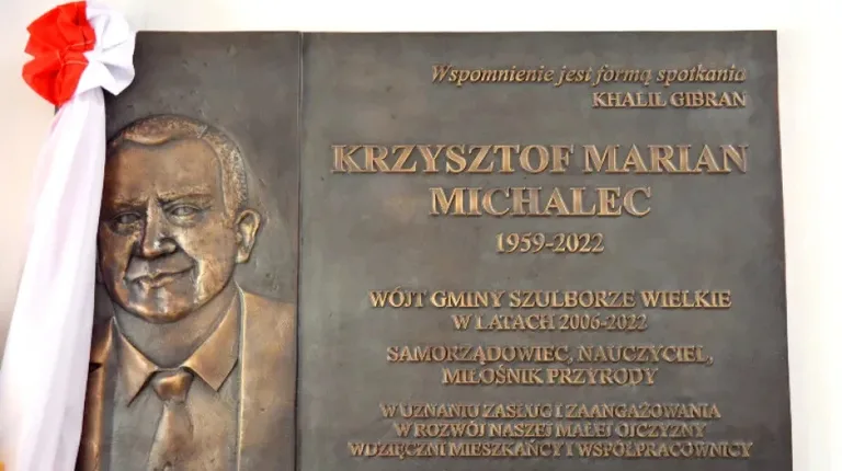 Tablica upamiętniająca Krzysztofa Mariana Michalca
