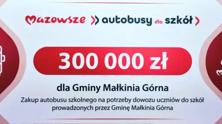 Stary autobus szkolny odchodzi na emeryturę: Gmina Małkinia Górna inwestuje w nowy tabor