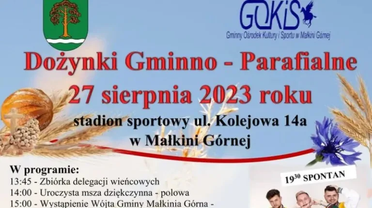'Spontan' na dożynkach gminno-parafialnych w Małkini Górnej