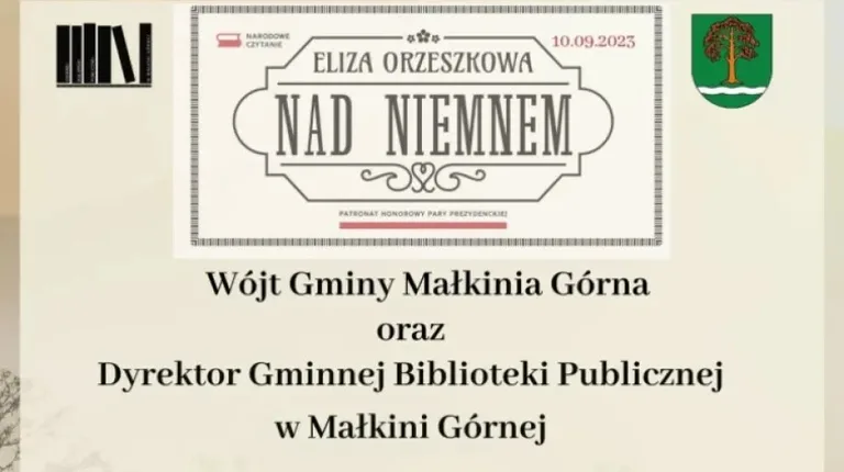 XII edycja Narodowego Czytania 'Nad Niemnem' Elizy Orzeszkowej